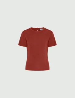 T-shirt in jersey di viscosa - RUGGINE