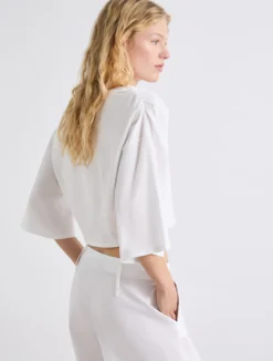 T-shirt in jersey mercerizzato - BIANCO OTTICO