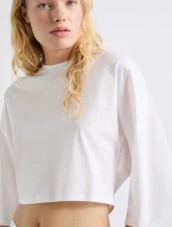 T-shirt in jersey mercerizzato - BIANCO OTTICO
