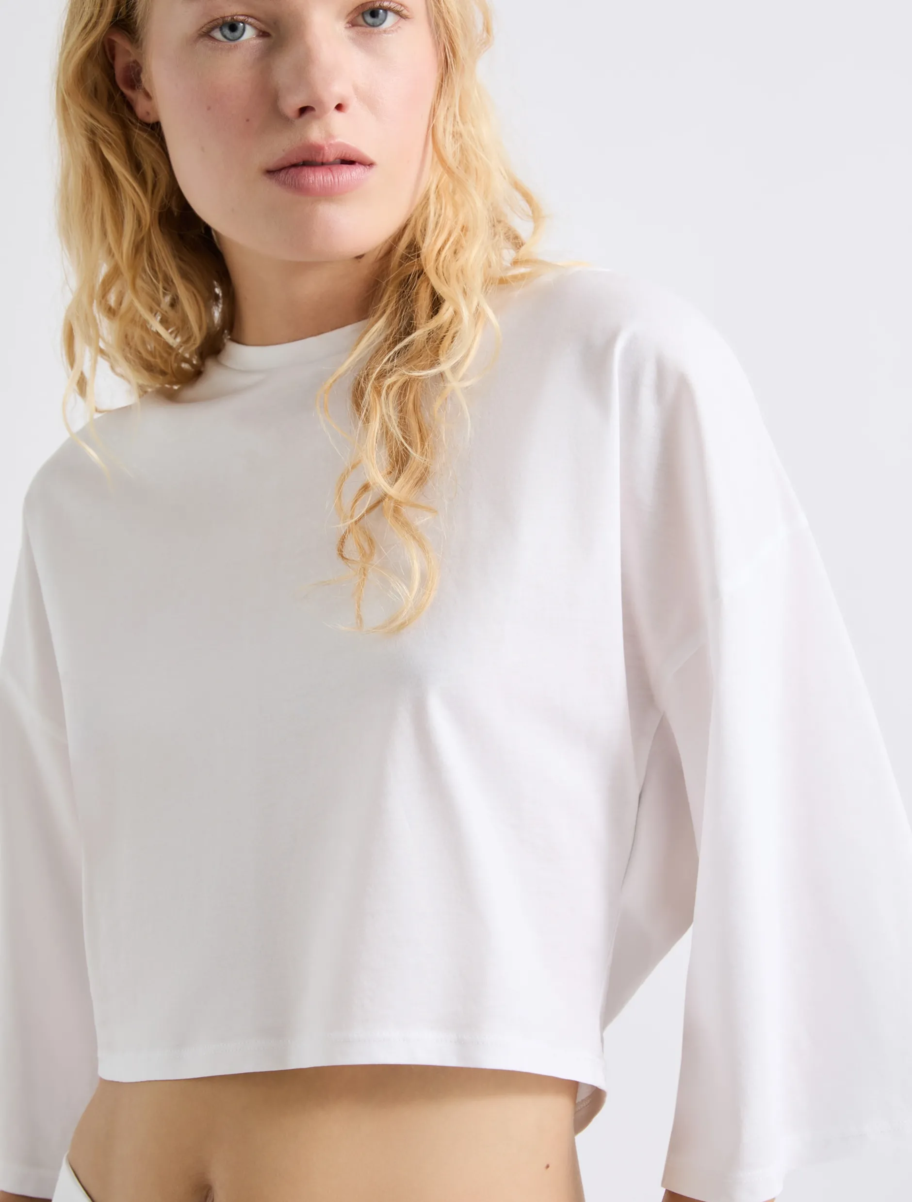 T-shirt in jersey mercerizzato - BIANCO OTTICO