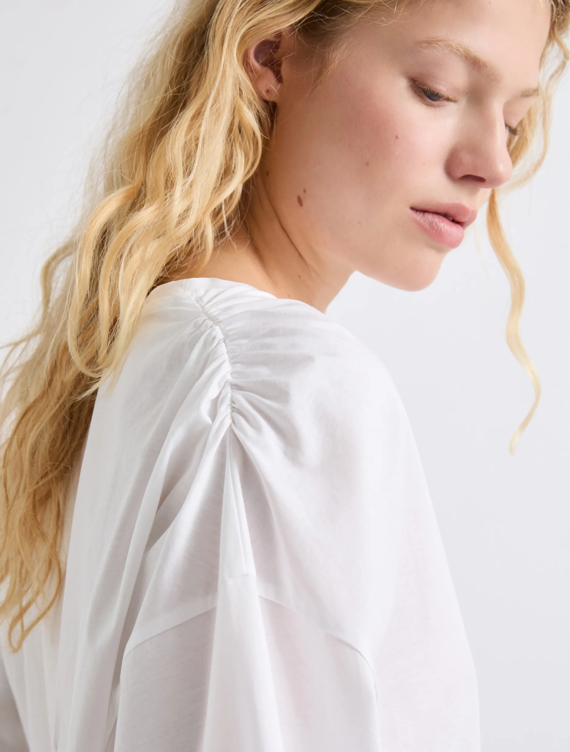 T-shirt in jersey mercerizzato - BIANCO OTTICO