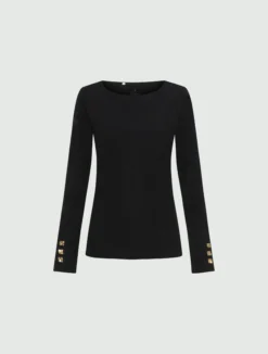 T-shirt in jersey - NERO