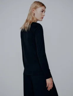 T-shirt in jersey - NERO