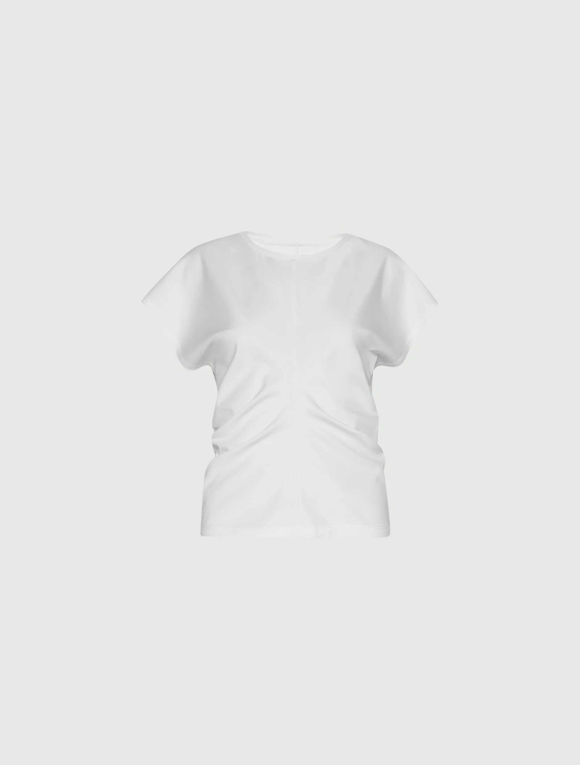 T-shirt in jersey punto Milano - BIANCO