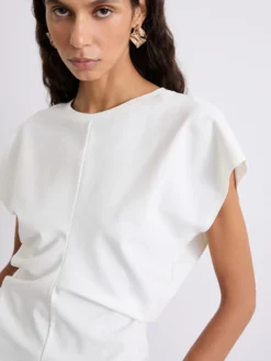 T-shirt in jersey punto Milano - BIANCO