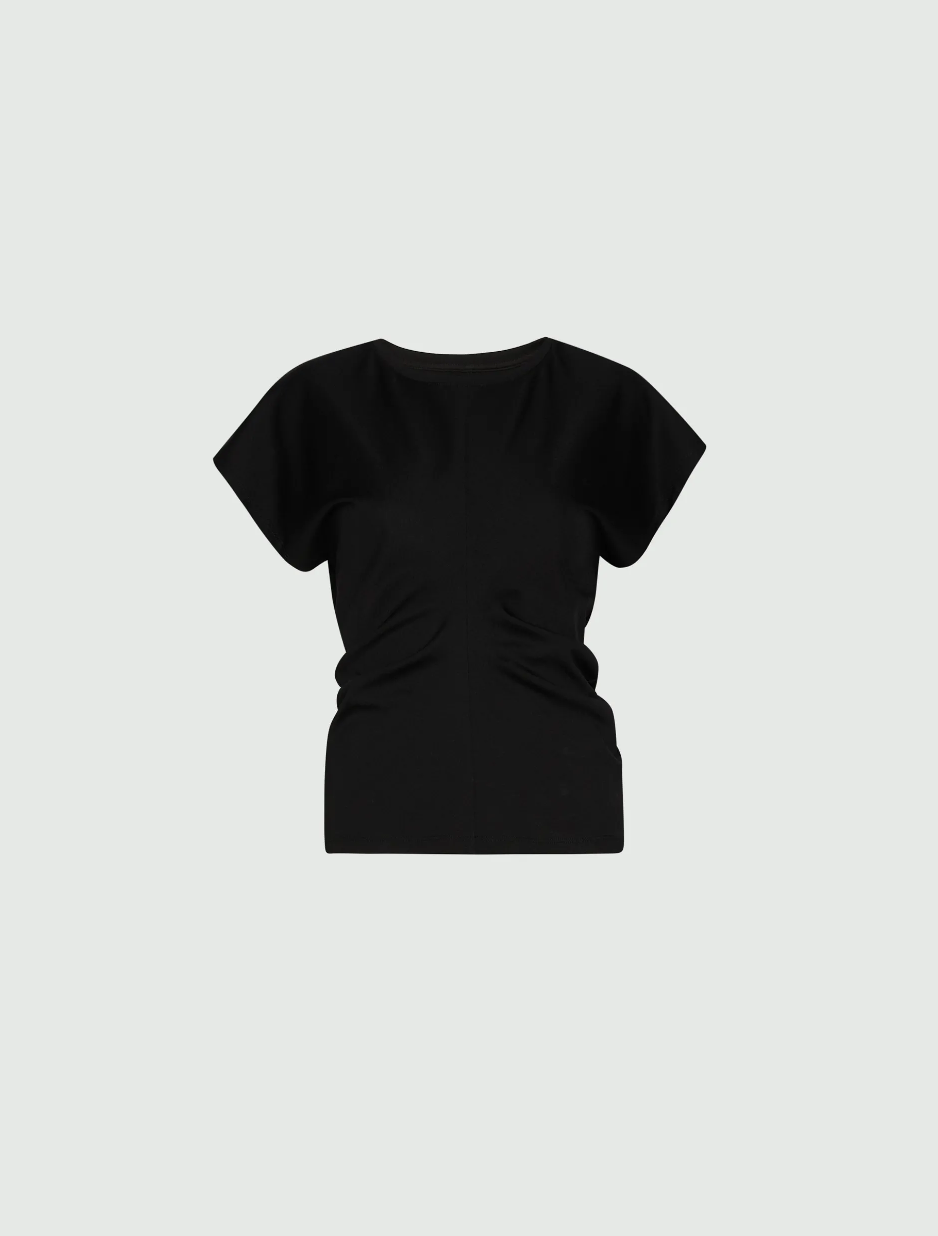 T-shirt in jersey punto Milano - NERO