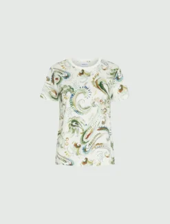 T-shirt in jersey stampato - BIANCO OTTICO
