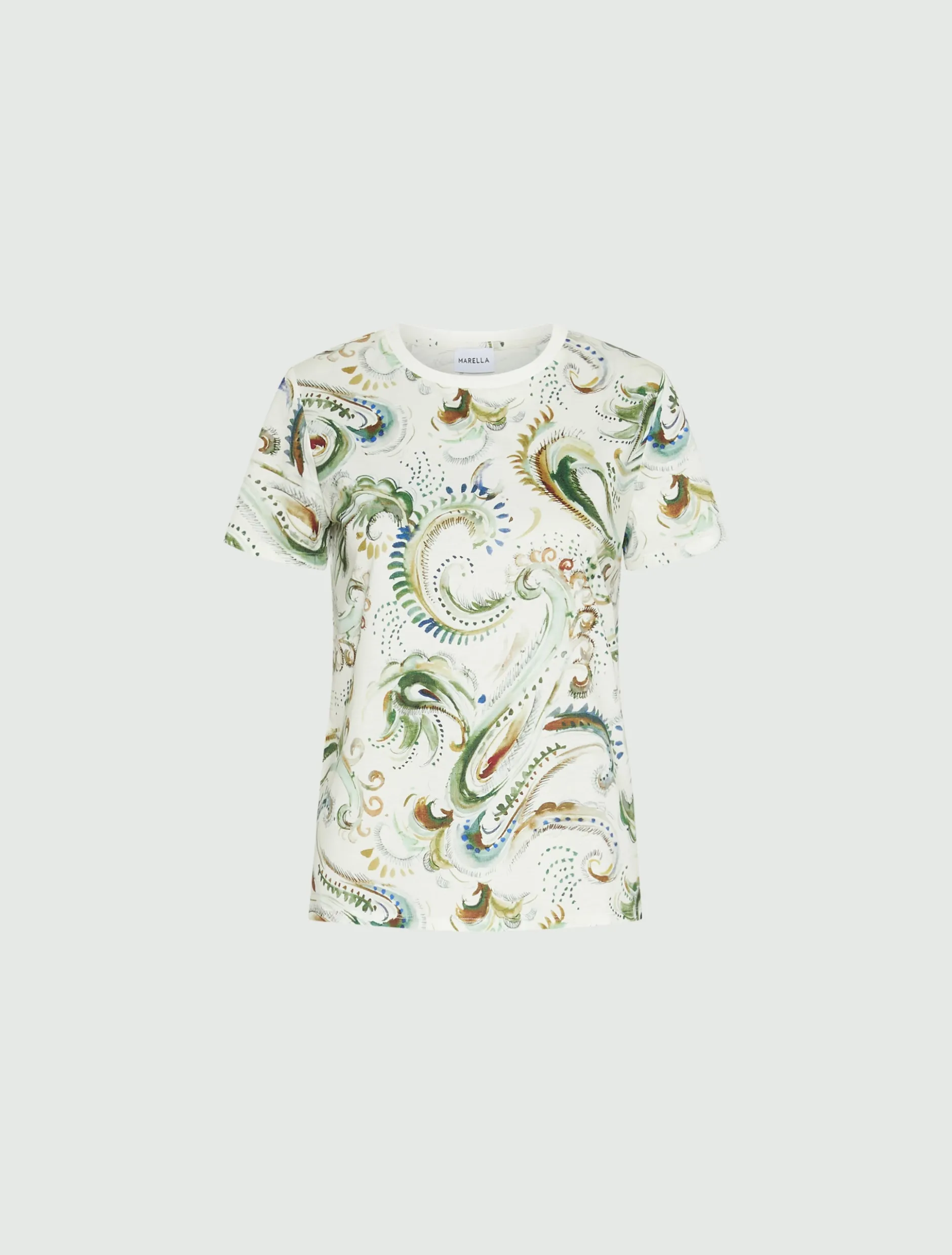 T-shirt in jersey stampato - BIANCO OTTICO