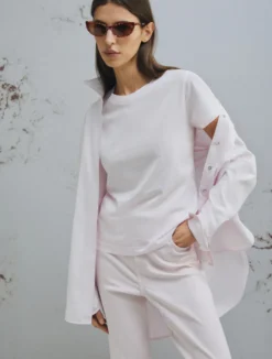 T-shirt in puro cotone - ROSA