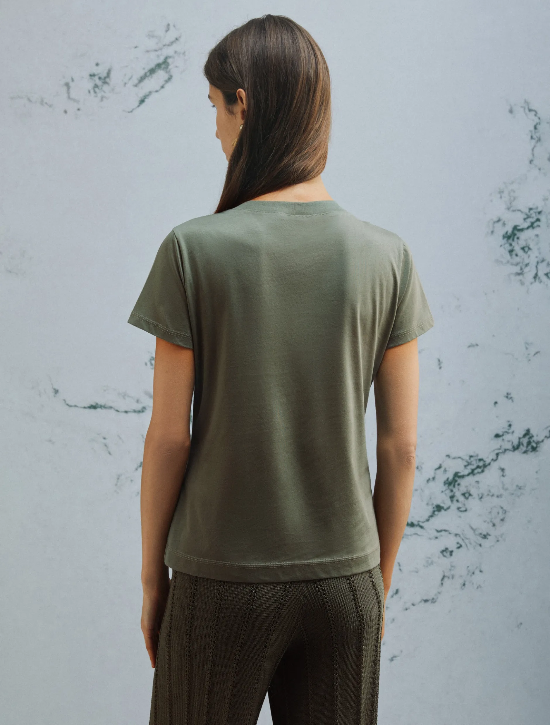 T-shirt in puro cotone - VERDE