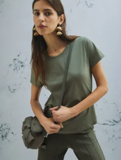 T-shirt in puro cotone - VERDE