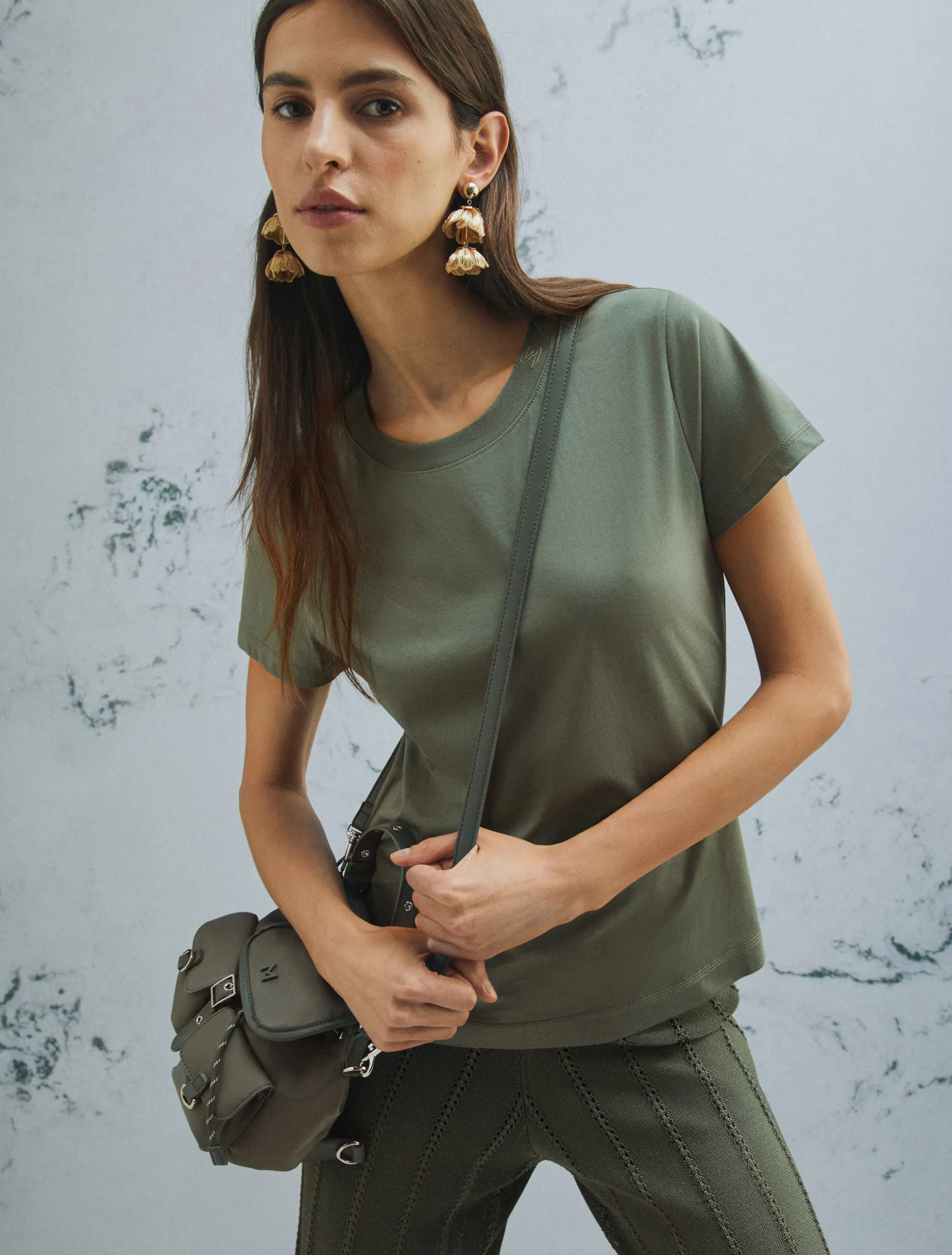 T-shirt in puro cotone - VERDE