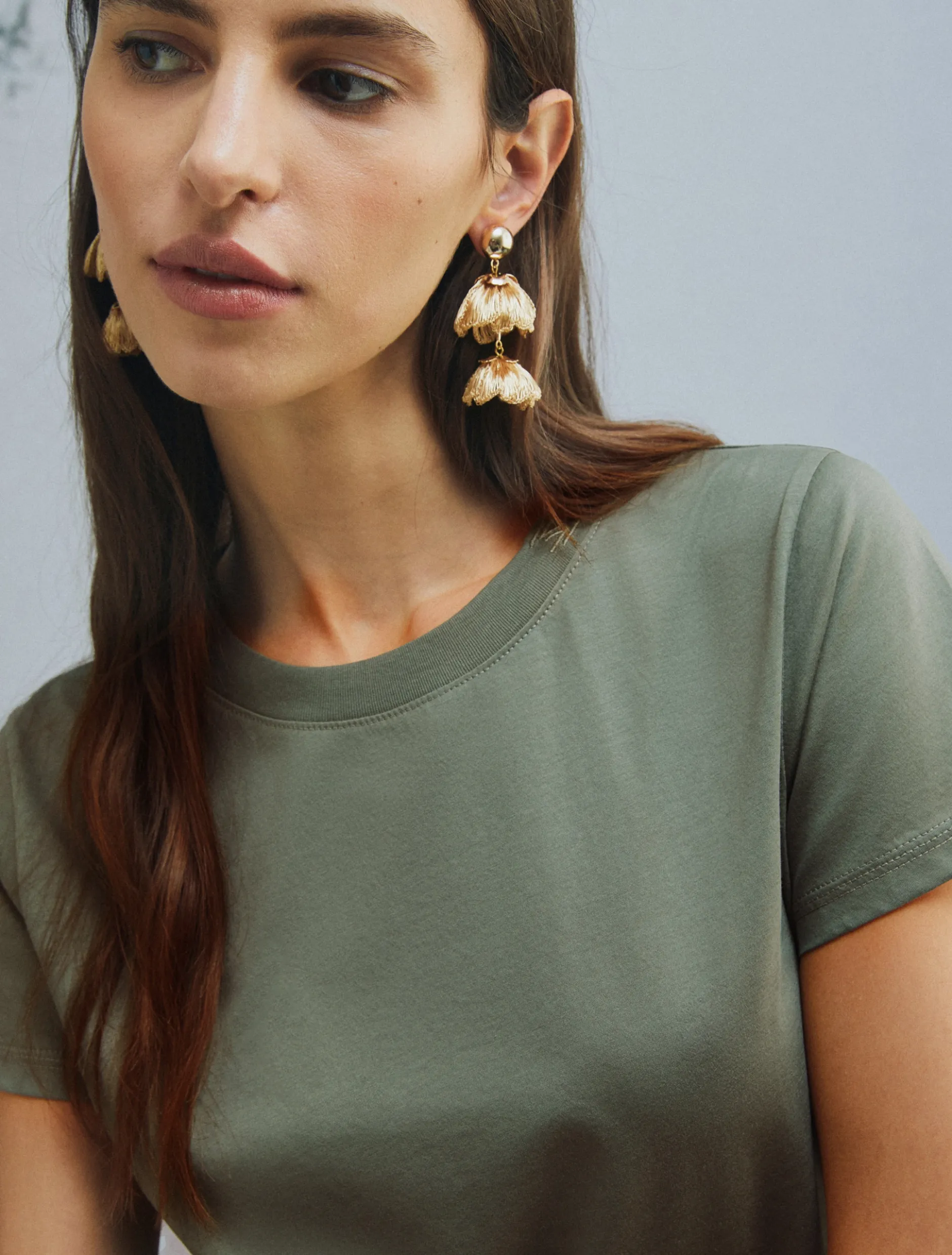 T-shirt in puro cotone - VERDE