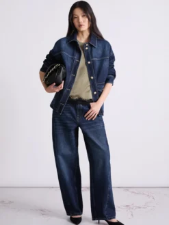 T-shirt in raso con pizzo - KAKI