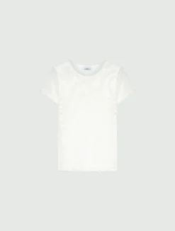 T-shirt in tulle stretch - BIANCO